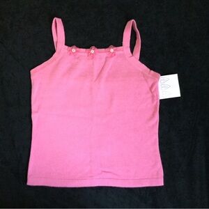 NWT vintage pink knit tank, size 7/8